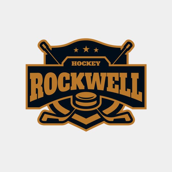 Rockwell Hockey logo template Thumbnail
