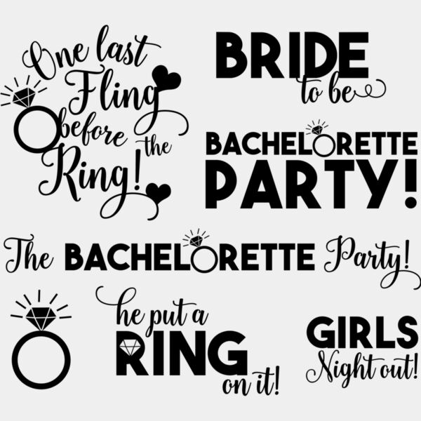 Bachelorette   all on one svg Thumbnail