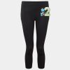 Women's TriDri® recycled performance leggings 3/4 length Thumbnail